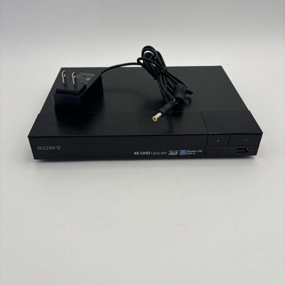 Sony BDP-S6500 4K Upscaling 3D Blu-ray DVD Player WiFi Tested Working NO REMOTE